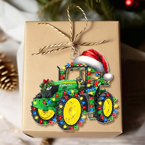 Tractor Farmer Ornament - Custom Christmas Gifts For Tractor Lover 04DTDT131124-Homacus