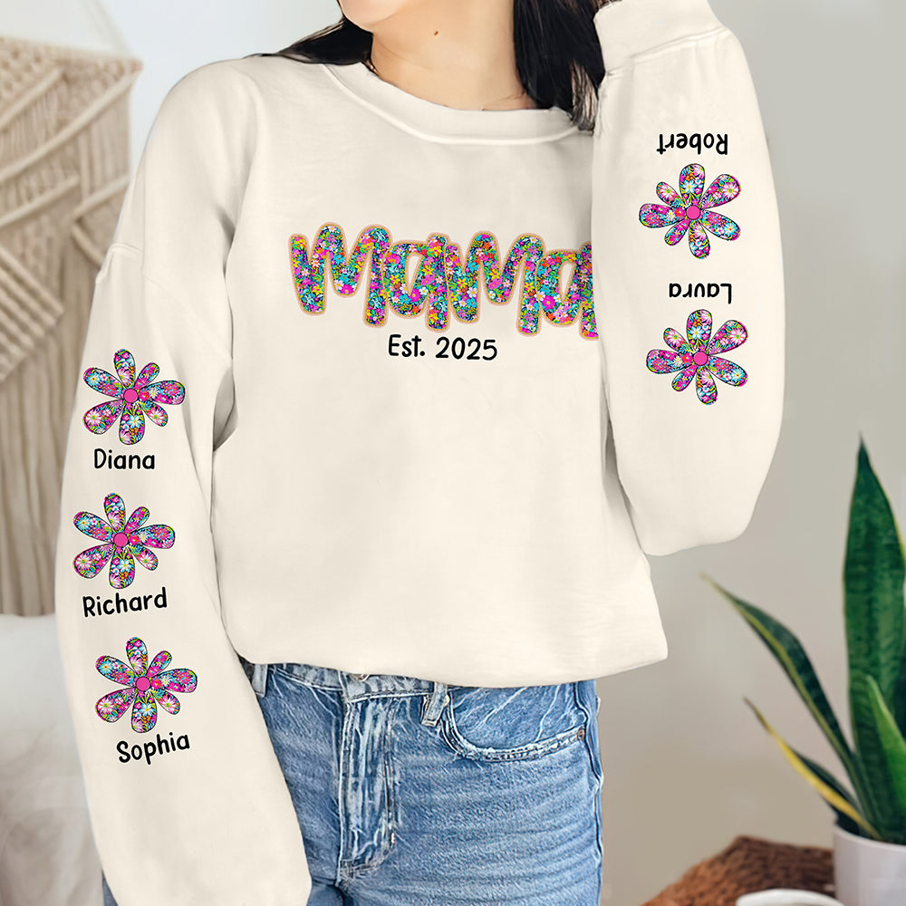 Personalized Gifts For Mom Shirt Mama Flower 06XQQN100325-Homacus