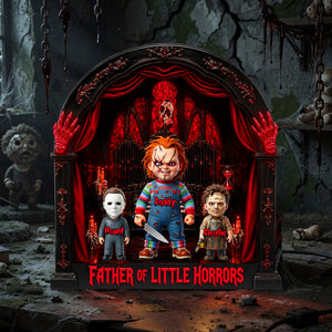 Horror Fans Dad And Kids Acrylic Light Box - Personalized Gifts For Father's Day Light Box 05TYLU120526-Homacus