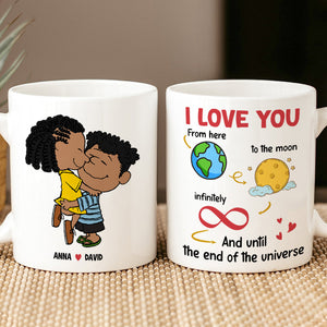 Personalized Gifts For Couple Coffee Mug 04totn020124hg Love You Until The End Of The Universe-Homacus