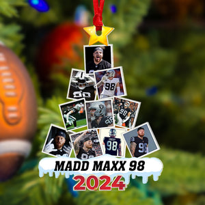 Custom Photo Gifts For American Football Fans Christmas Ornament 08dgpu150824 ct141124-Homacus