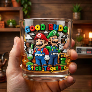 Stoned Friends 11oz Round Glass - Personalized Gifts For Friends 03todh080626-Homacus