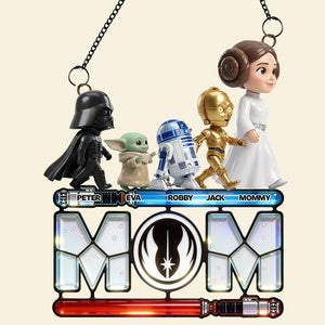 Warrior Mom Suncatcher Ornament - Personalized Gifts For Mom 01NADT040426-Homacus