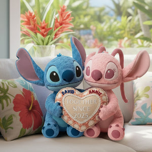 Lovely Couple Custom Shaped Pillow - Personalized Gifts For Couples 02TOLU081125-Homacus