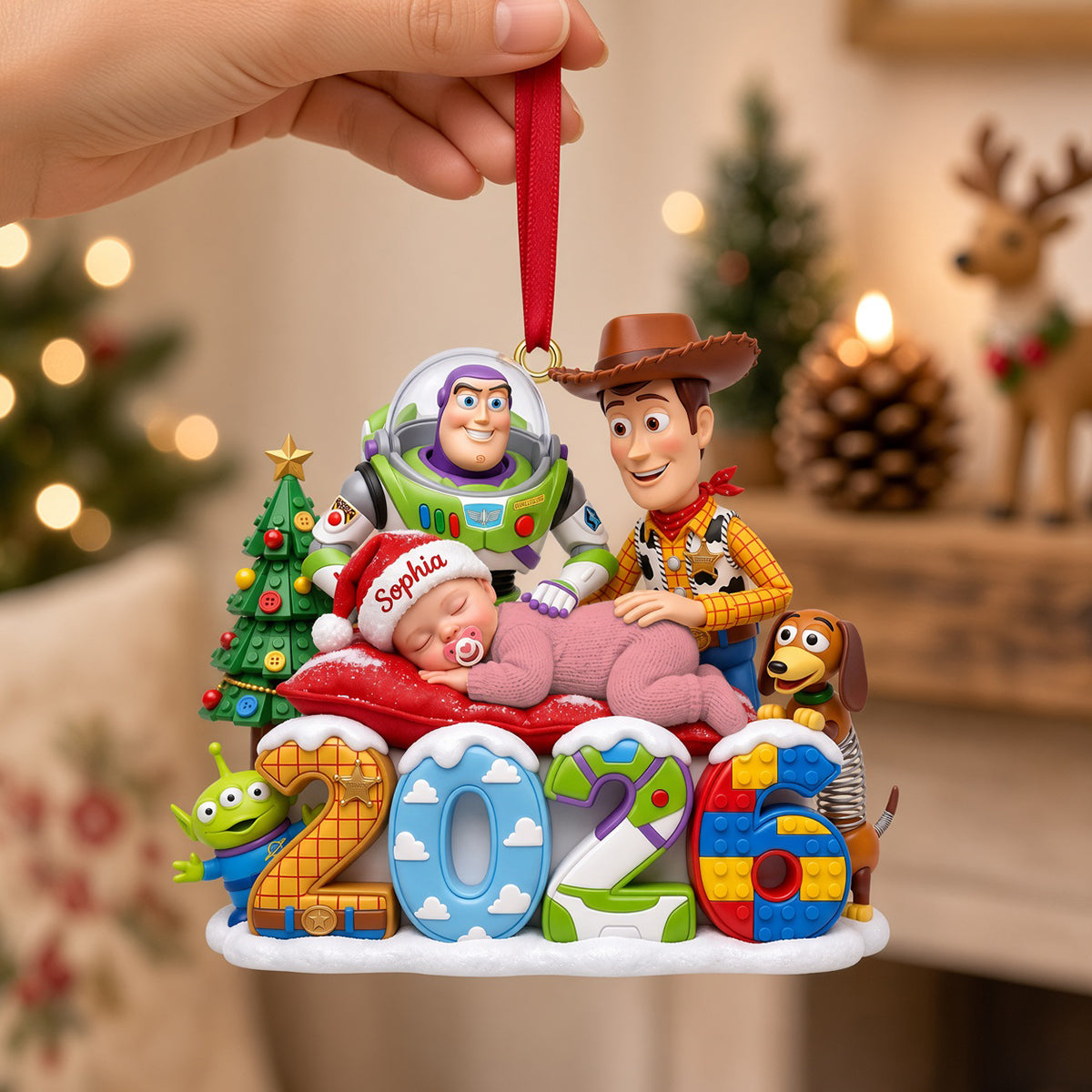 Little One's Christmas Adventure Ornament - Personalized Gift For Kids 06TYTN231026-Homacus