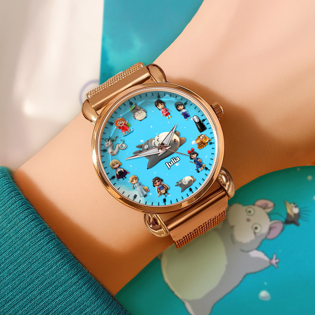 Cute Cartoon Mesh Strap Quartz Watch - Personalized Gifts For Cartoon Lovers 01namg230725-Homacus