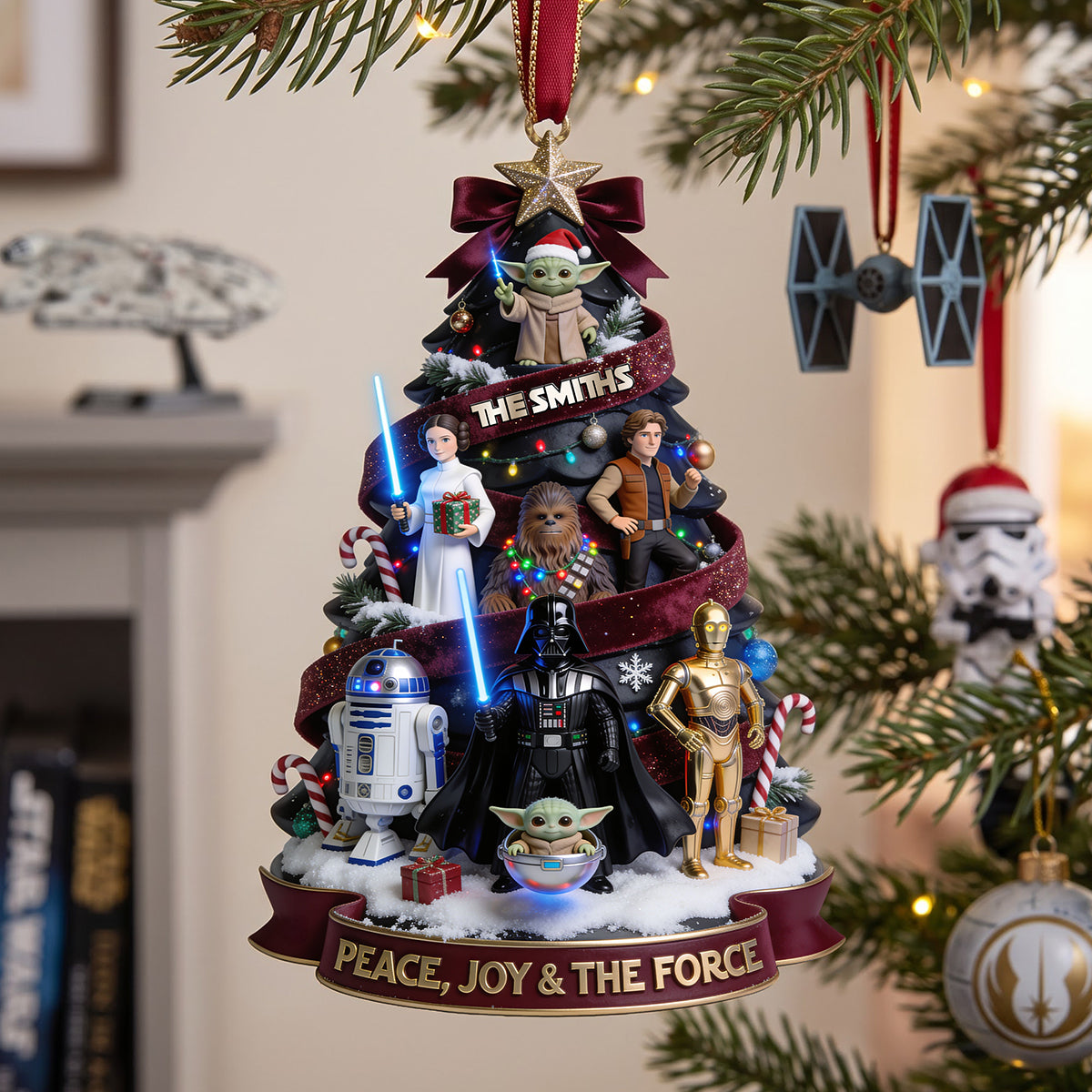 Cosmic Christmas Acrylic Ornament -  Personalize Gifts For Family 03tota140826