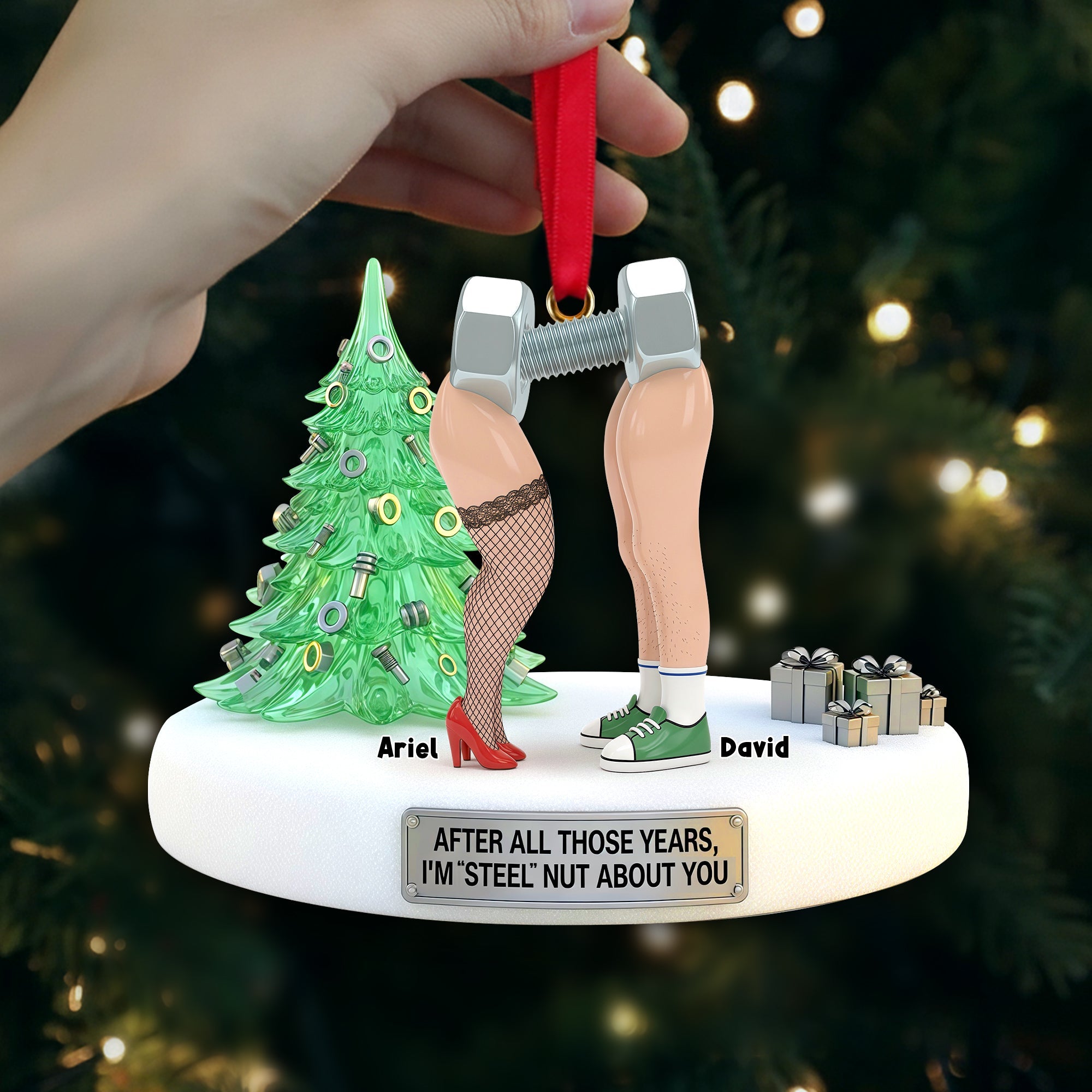 Naughty Nut and Screw Couple Ornament - Personalized Gifts For Couples 01OHLU101125-Homacus