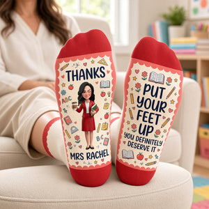 Teacher Appreciation Socks - Personalized Gifts For Teachers 04nadt210926-Homacus