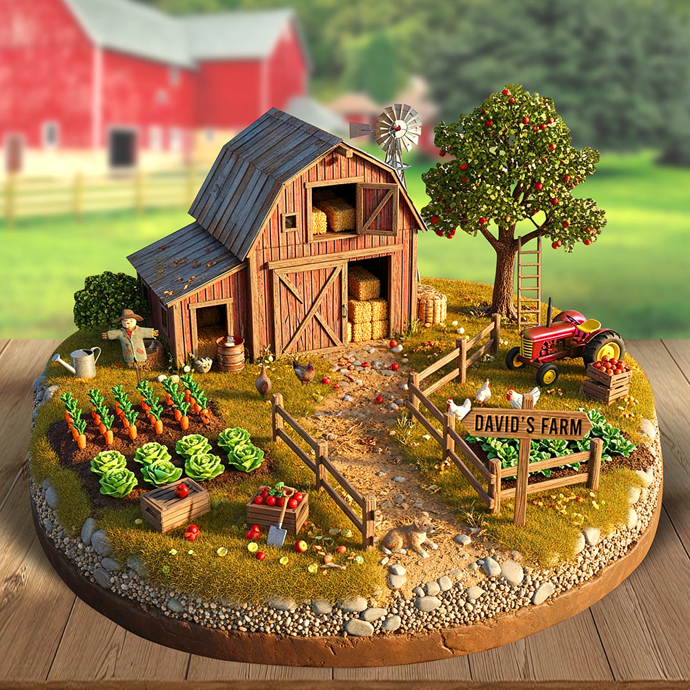 Farmhouse Acrylic Plaque - Personalized Gifts For Farmers 04TOQN240625-Homacus