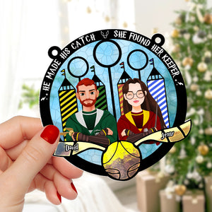 Personalized Gifts For Couple Suncatcher Ornament 04qhtn150824pa Magical Fan-Homacus