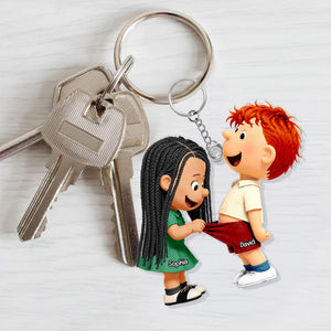 Troublemaker Couple Acrylic Keychain - Personalized Gifts For Couples 02OHQN240726