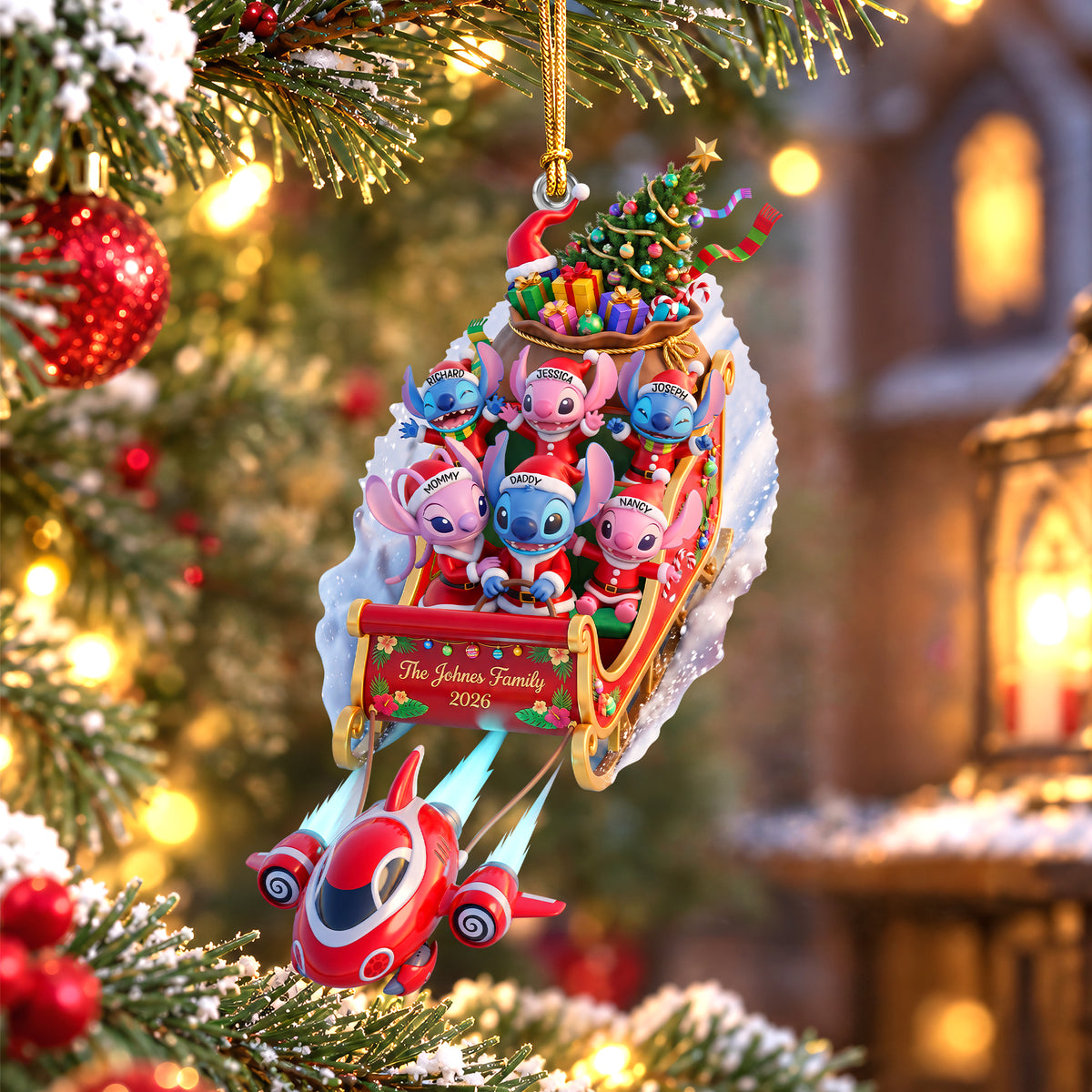 Mischievous Ride Family Ornament - Personalized Gifts For Family 02qhqn110926