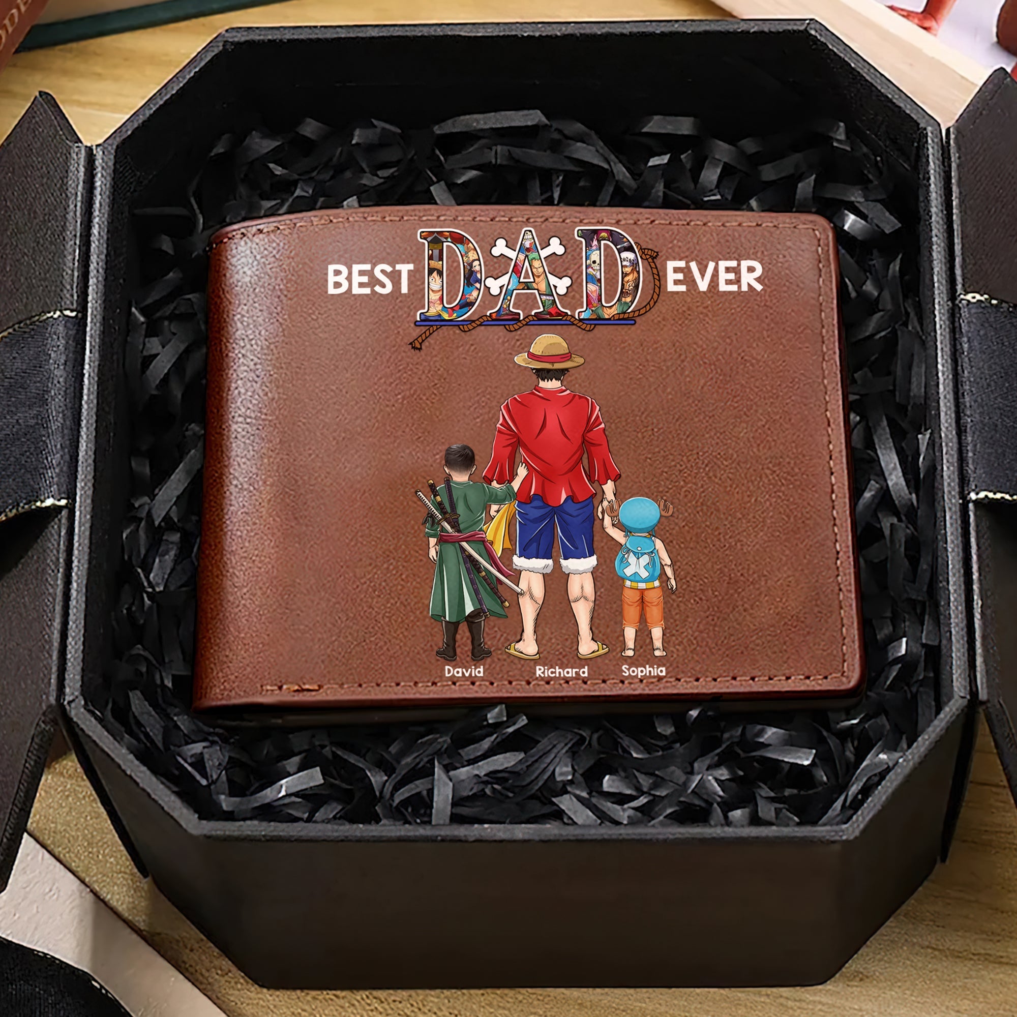 Personalized Gifts For Dad PU Leather Wallet 07QHQN040524PA Father's Day-Homacus