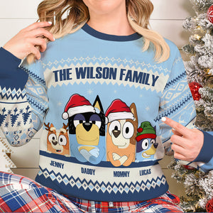 Personalized Gifts For Family Ugly Sweater 02natn250924-Homacus