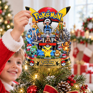 30th Anniversary Acrylic Christmas Tree Topper - Personalized Gifts For Game Lovers 01ohqn190926