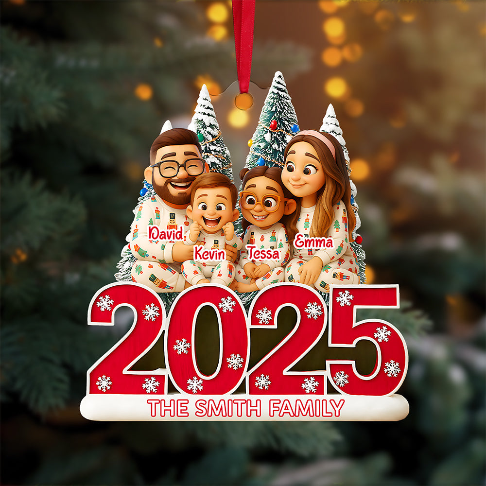Cartoon Family Ornament - Custom Photo Gifts For Family 01tota300825-Homacus