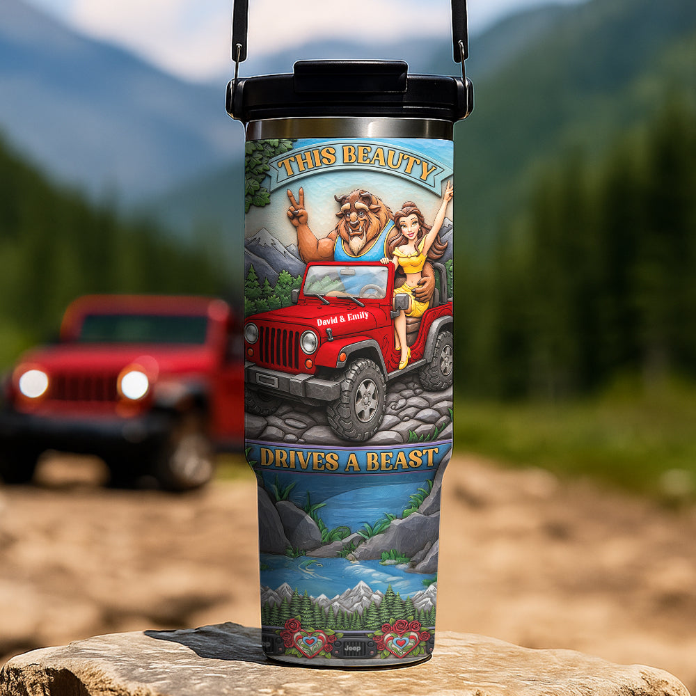 Monster & Princess Off-road Couple Tumbler - Personalized Gifts For Off-road Girl 01qhqn190625-Homacus