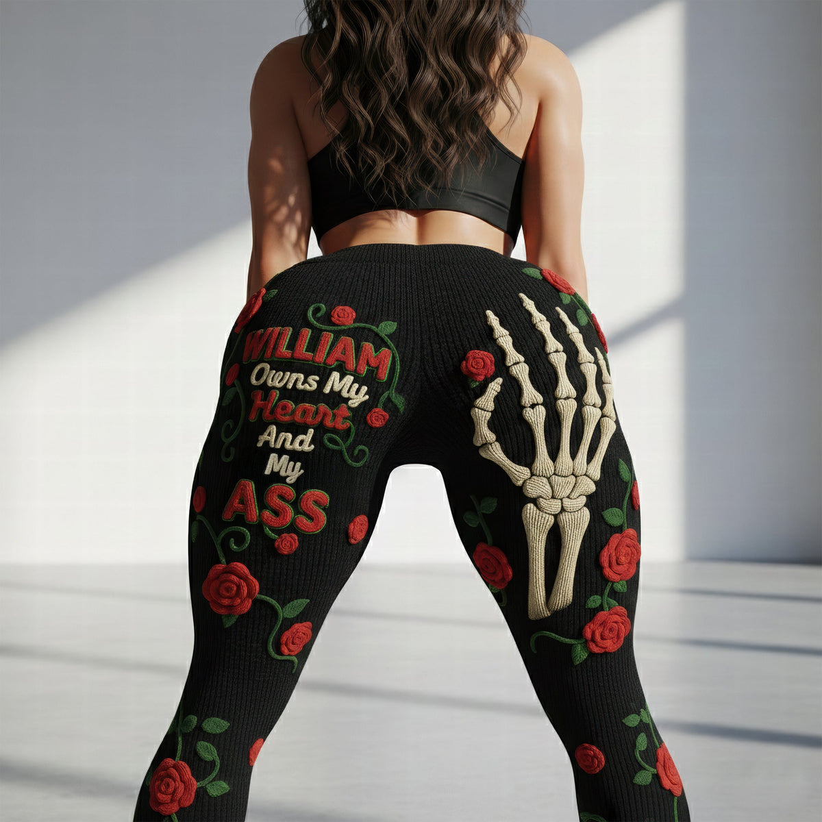 Naughty Skeleton Hands Leggings - Personalized Gifts For Her 04naqn041225-Homacus