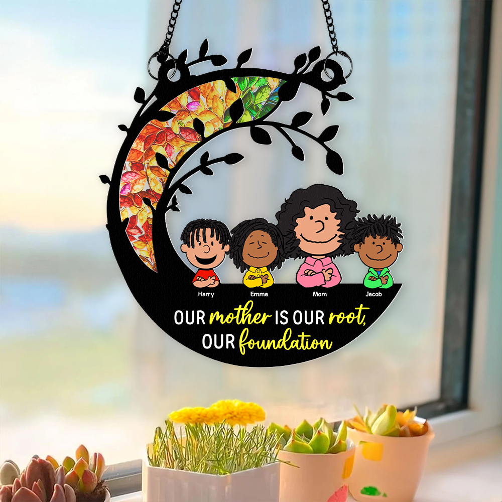 Personalized Gifts For Mom Window Hanging Suncatcher Ornament 01kapu150225-Homacus