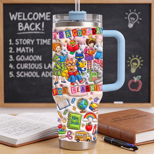 Vibrant & Joyful Class 40oz Tumbler With Handle, Personalized Gifts For Teacher 04qhtn220726-Homacus