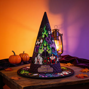 Dark Enchantress Quilted Witch Hat - Personalized Halloween Gifts 02hadt130826