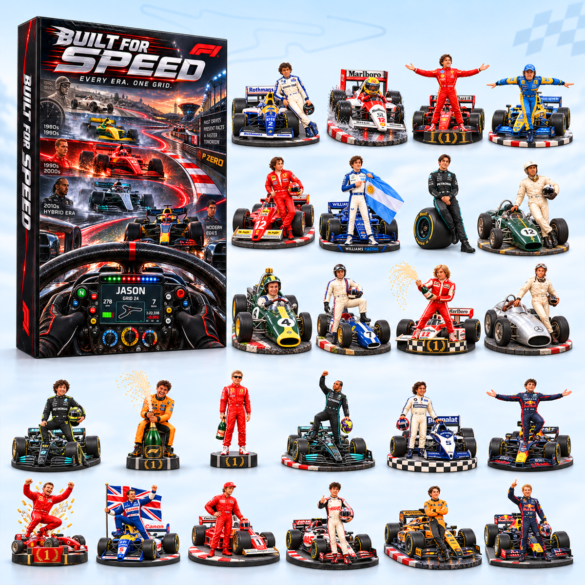 Racing Legend Christmas Advent Calendar Blind Box - Personalized Christmas Gifts 05haqn281026-Homacus