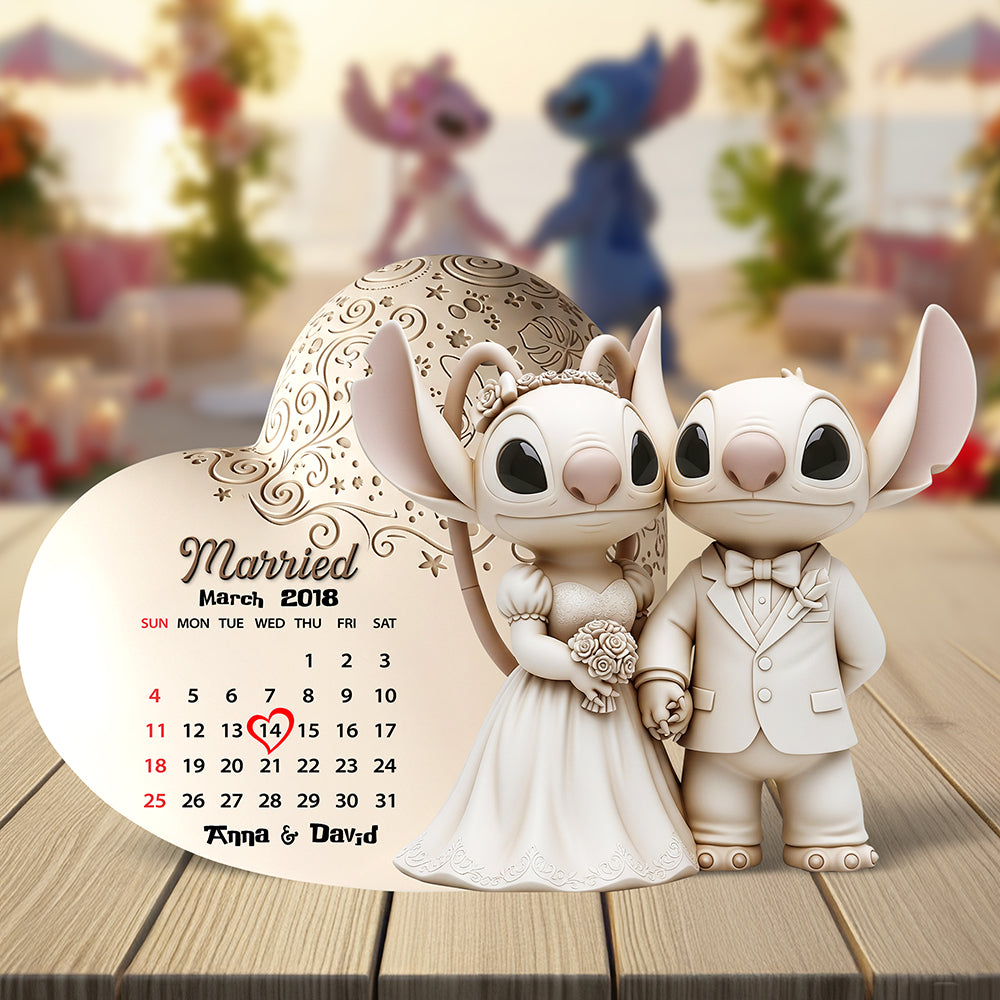 Cartoon Couple Acrylic Plaque - Personalized Gifts For Couple 05ohqn080725-Homacus