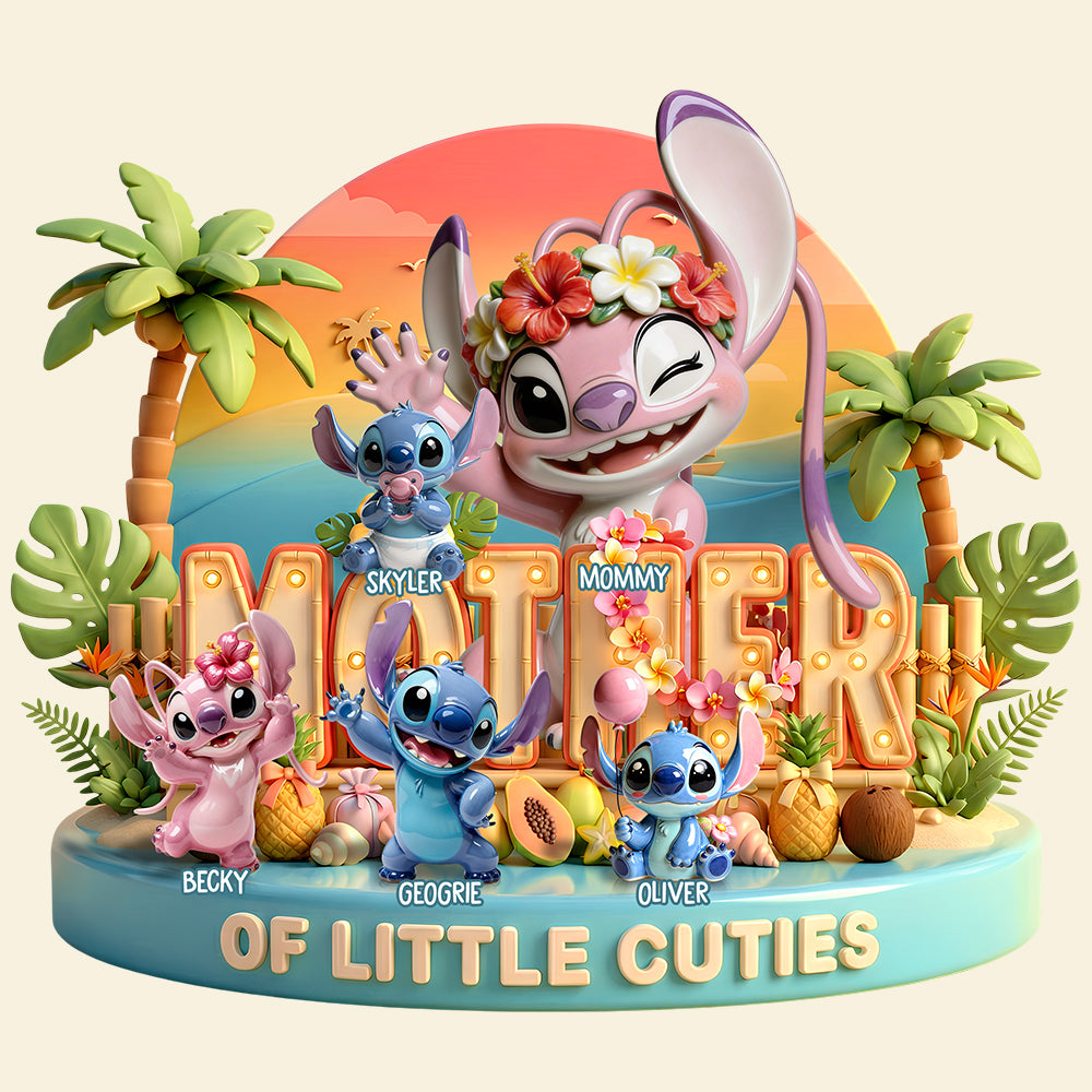 Mother Of Cuties Acrylic Plaque - Personalized Gifts For Mother 04padt260226-Homacus