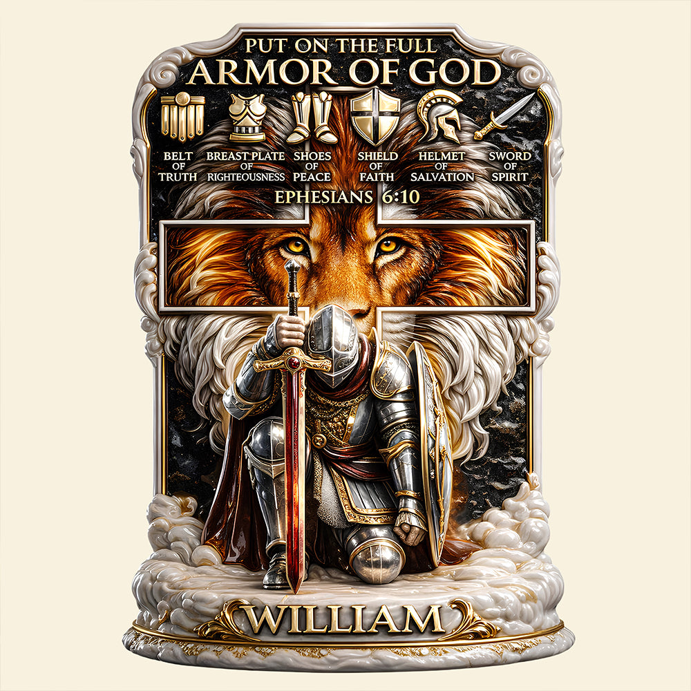 Armor of God – Acrylic Plaque Personalized Gifts For Christian 02HUDT120126-Homacus