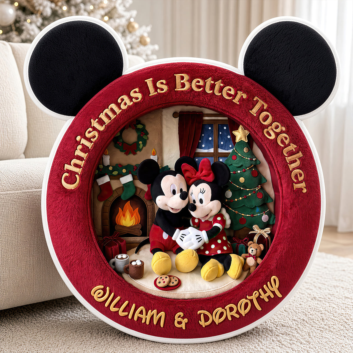 Forever Love Custom Shaped Pillow - Personalized Christmas Gifts For Couples 03ttdt091026-Homacus