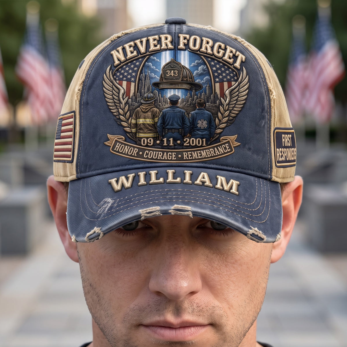 9/11 Memorial Personalized Classic Cap – Honor The Fallen, Never Forget 04tyqn310726-Homacus