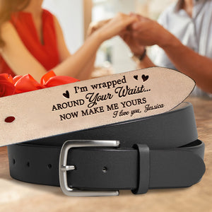 Personalized Gifts For Him Leather Belt With Secret Message 04ohtn071224-Homacus