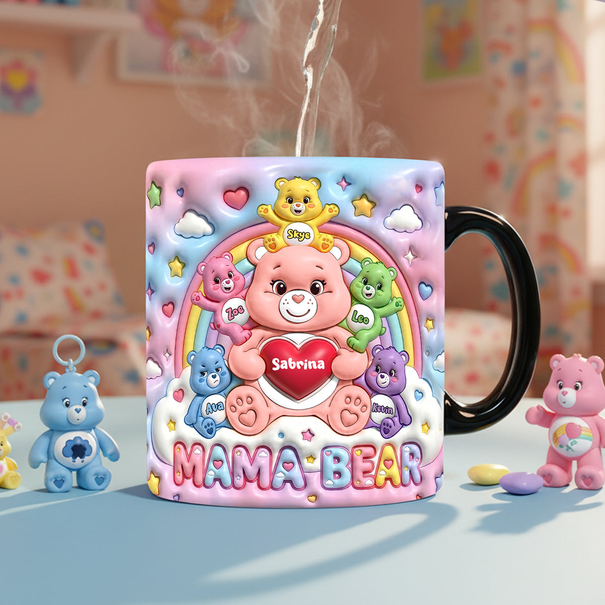 Mom And Cubs Magic Mug - Personalized Gifts For Mom 03NATA220426-Homacus