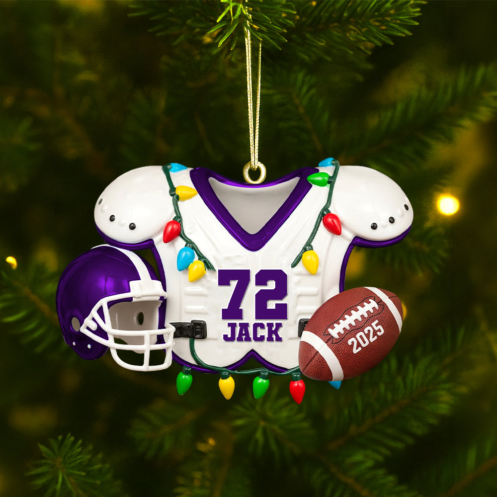 Personalized Gifts For American Football Lovers Christmas Acrylic Ornament 01hutn230825-Homacus