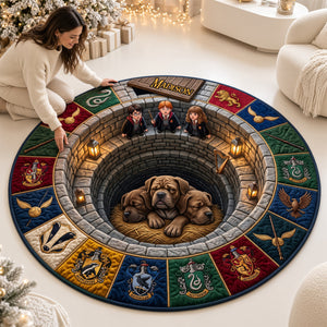 Underground Hideout Adventure Quilted Round Rug - Personalized Gifts 01QHDT290926-Homacus