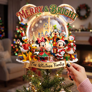 Merry Family Tree Topper - Personalized Christmas Gifts For Family 01pata120826-Homacus