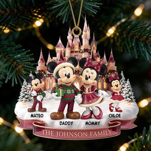 Cozy Christmas Family Ornament - Personalized Gifts For Family Christmas Ornament 02TODT030926