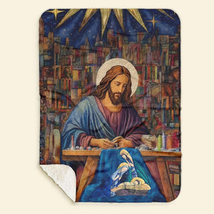 Jesus Christ Quilting Blanket, Gifts For Christian Quilter 02QHLU110924-Homacus