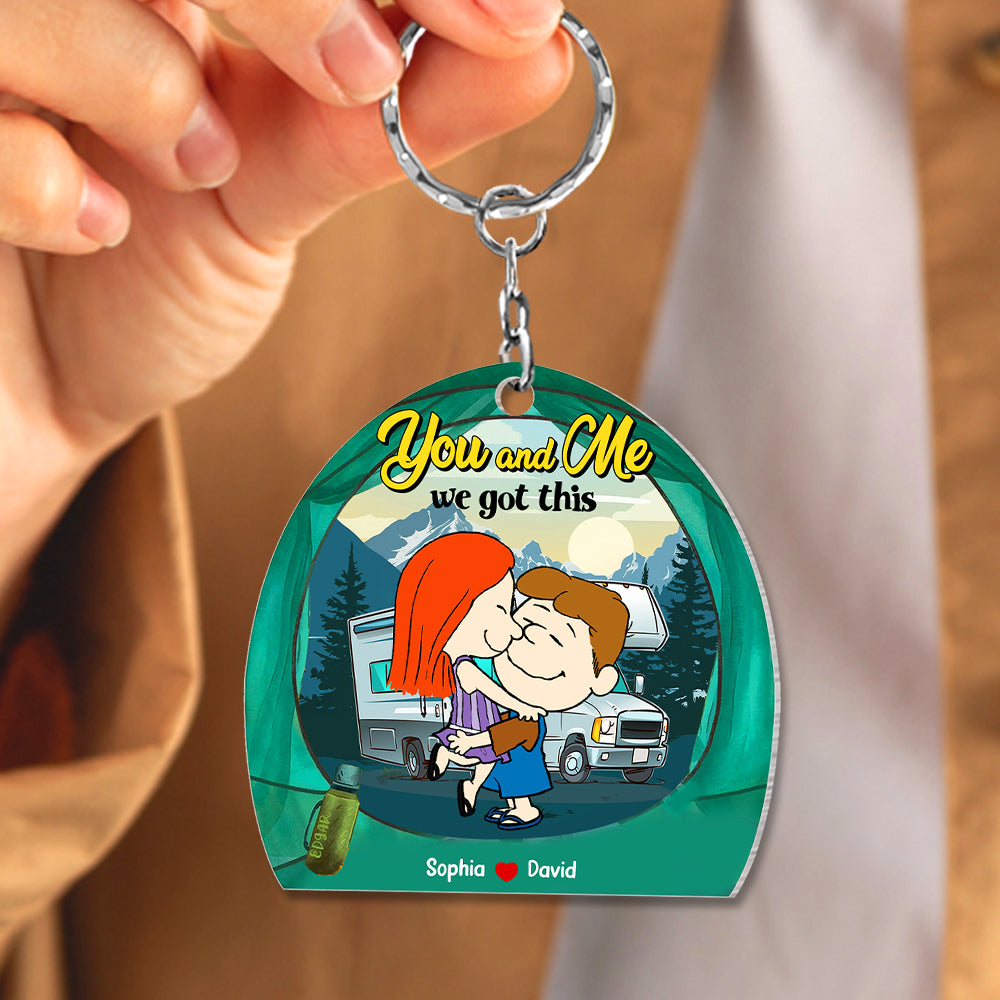 Personalized Gifts For Couple Keychain 03ohtn200125hg You And Me We Got This-Homacus