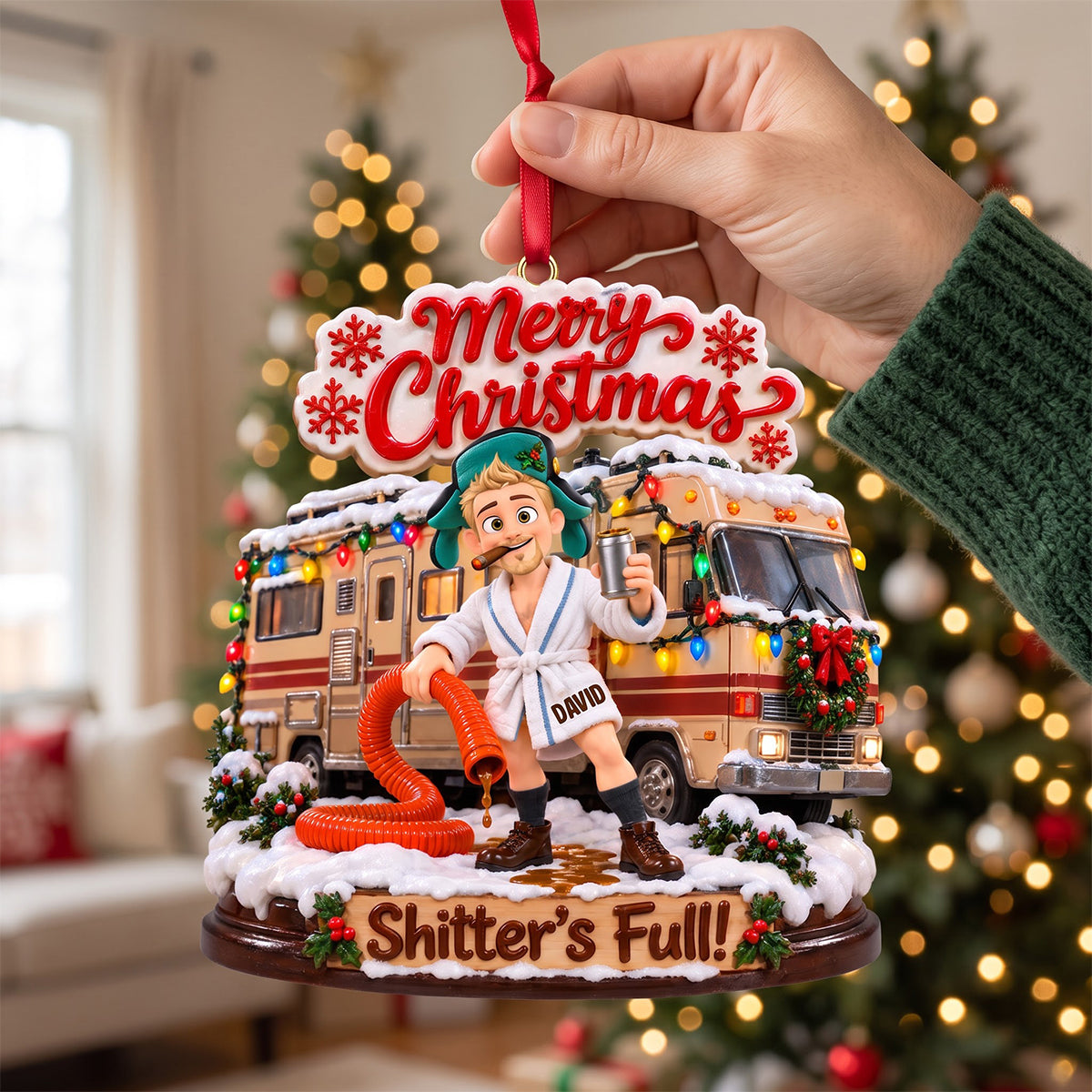 Christmas Vacation Acrylic Ornament - Personalized Gifts For Christmas 01natn151026-Homacus
