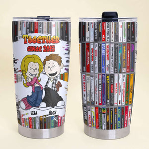 Personalized Gifts For Couple Hiphop Lover Tapes Cassette Tumbler 05XQMH220125HG-Homacus