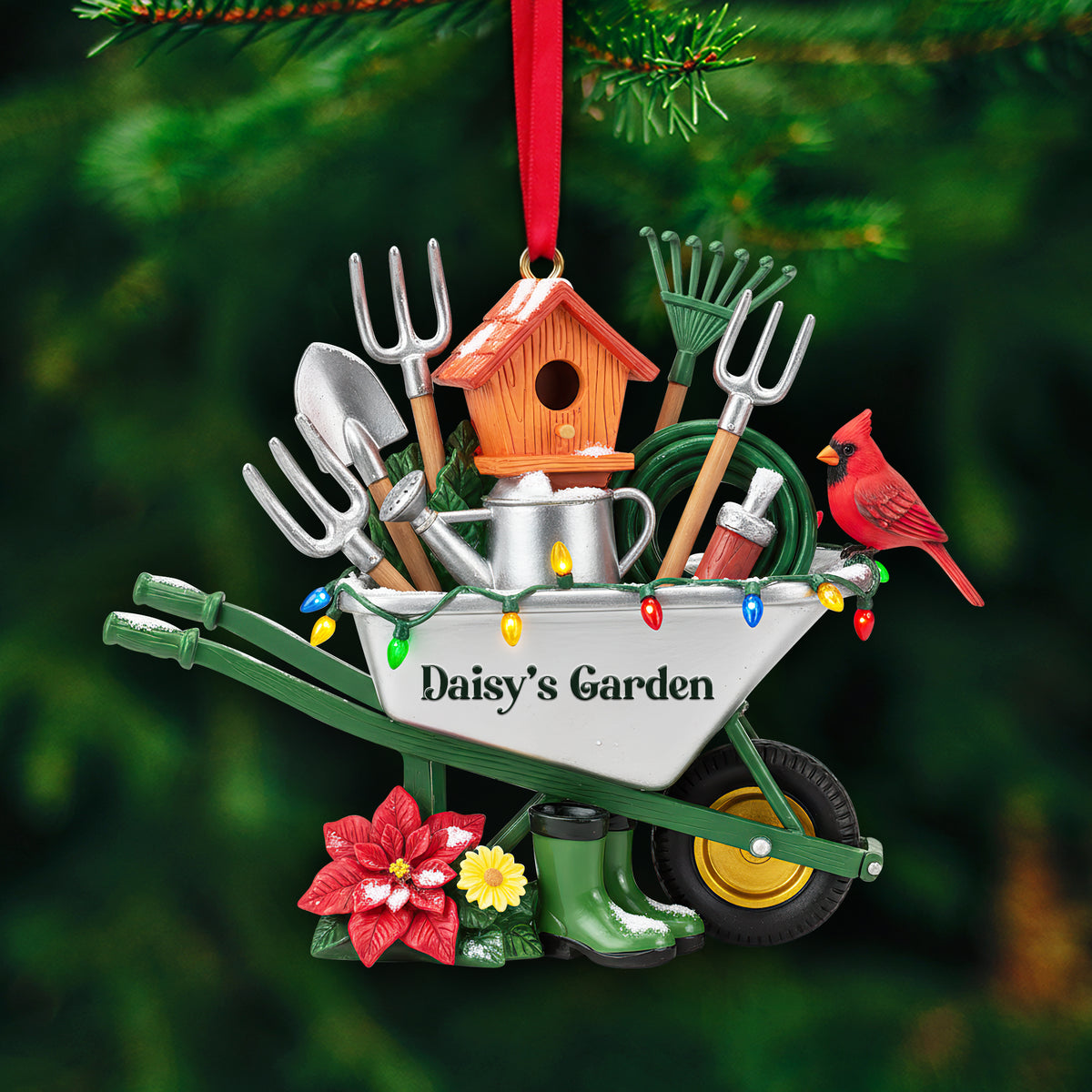 The Gardener's Tool Caddy Ornament - Personalized Christmas Gifts For Gardeners 06HULU230925-Homacus