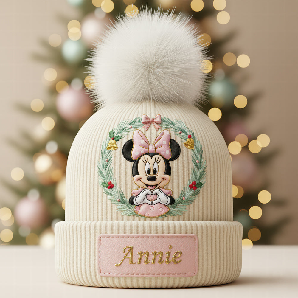 Cute Cartoon Bobble Beanie Hat - Personalized Gifts For Kids 04pgqn131025-Homacus