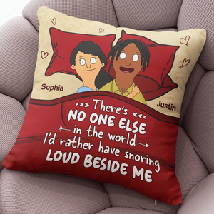 Personalized Gifts For Couple Pillow Snoring Loud Beside Me 02ohpu050225hg-Homacus