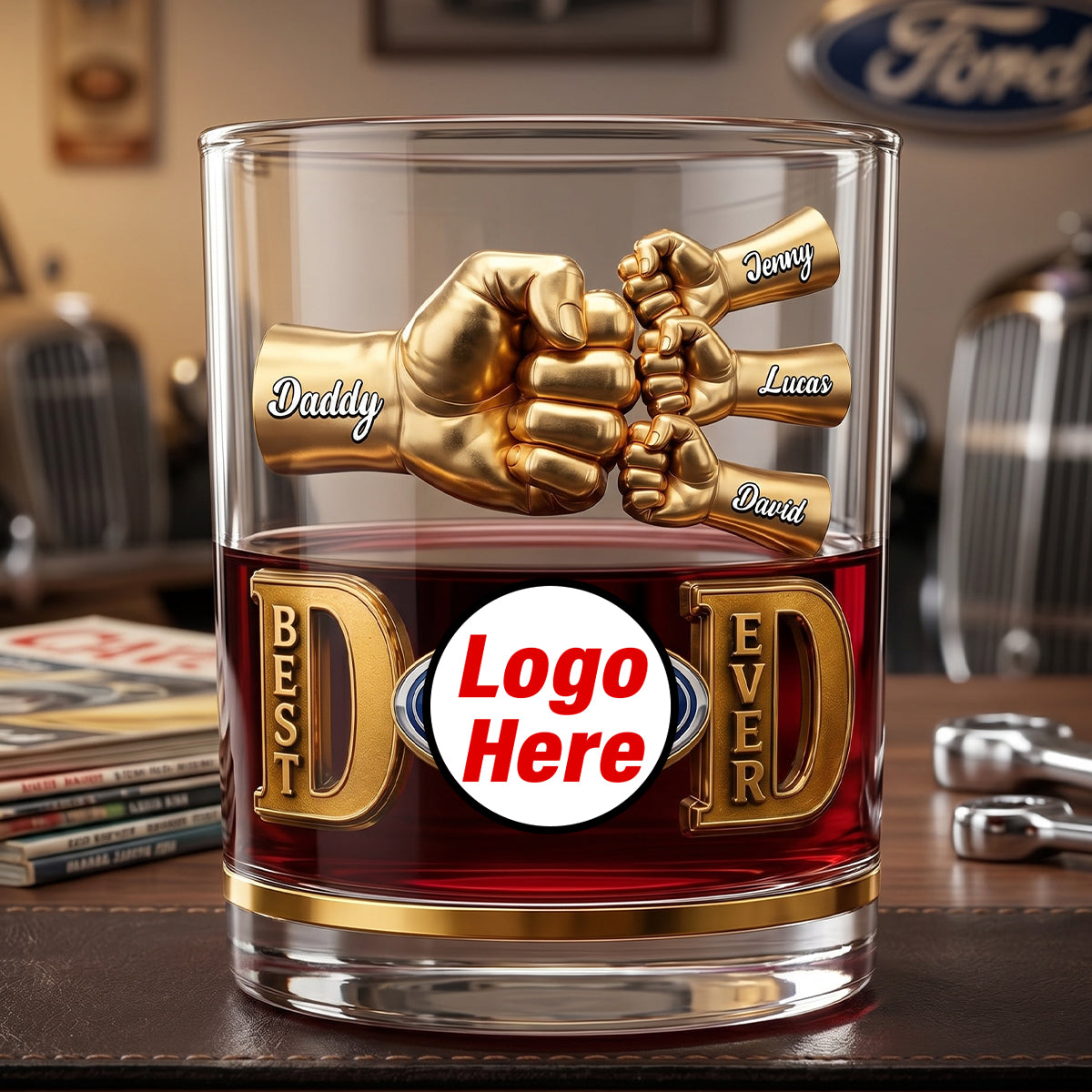 Best Dad Keepsake Glass Mug 011natn080626-Homacus