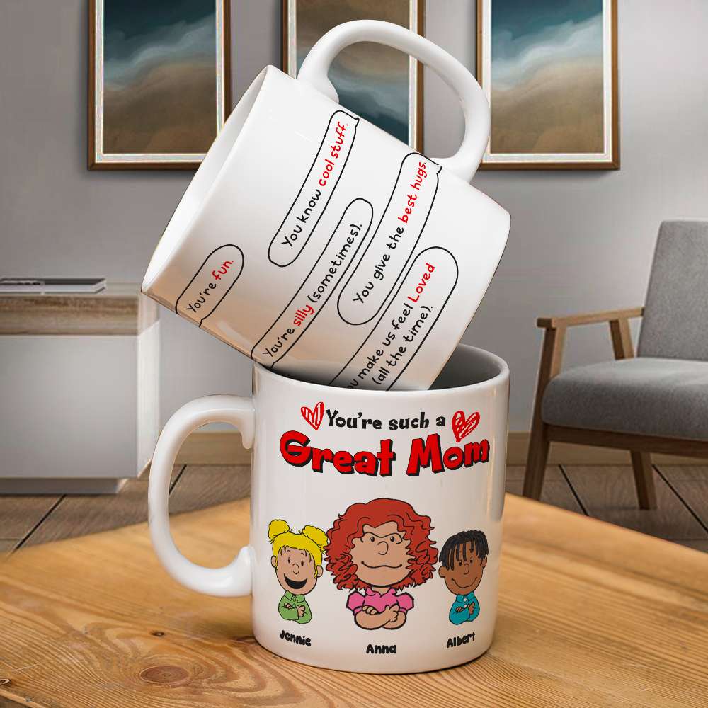 Personalized Gifts For Mom Coffee Mug Mom & Little Ones 03TOLU080125HH-Homacus