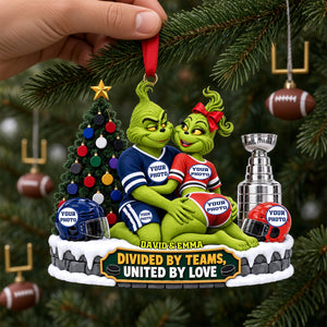Rival Teams Christmas Ornament - Personalized Gifts For Sport Couple 03ohlu211026-Homacus
