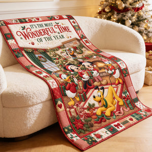 Holiday Family Blanket - Personalized Gifts For Christmas 04tydt110826