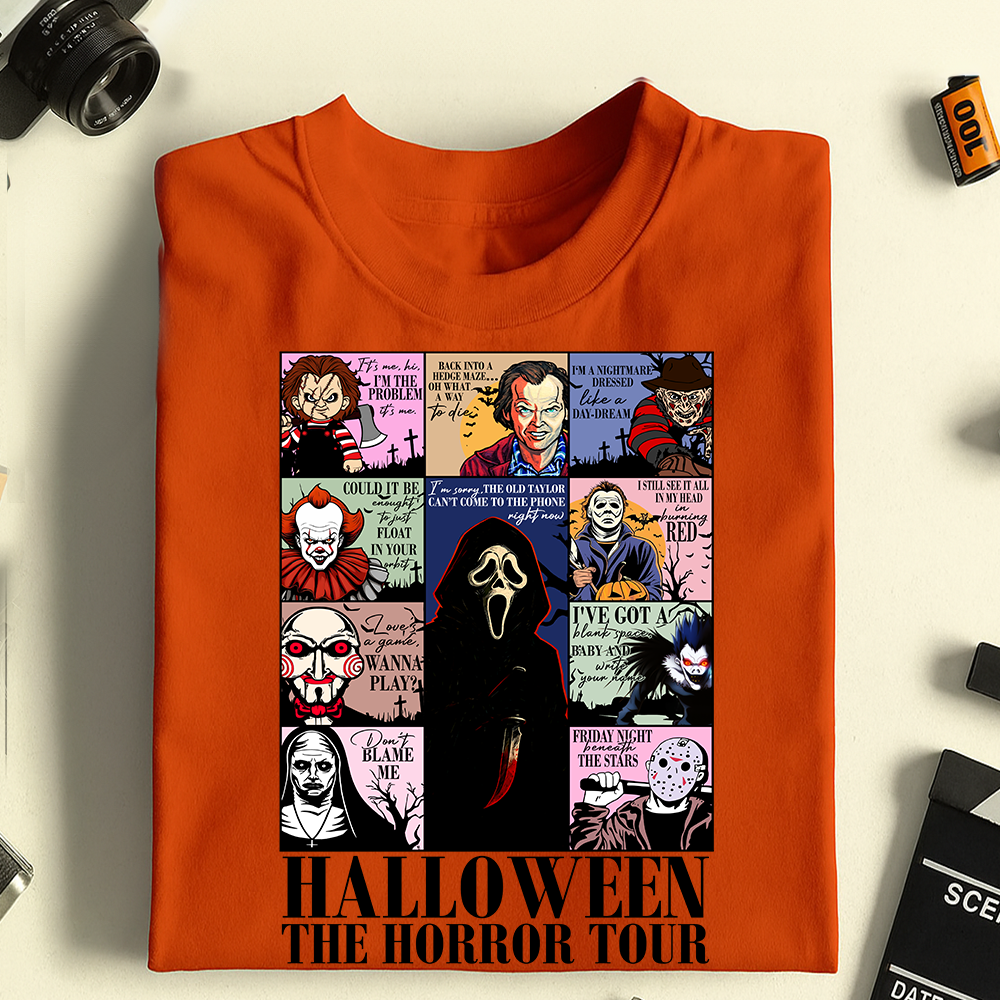 The Horror Tour Shirt - Spooky Gift For Horror Movie Fans 28laxx180725-Homacus